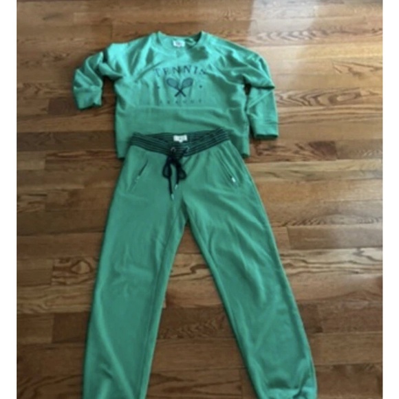 Loft green sweatshirt / pants set - Picture 3 of 5